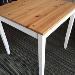 IKEA LERHAMN 木製 正方形 ダイニングテーブル IKEA テーブル レールハムン 正方形 川口市 引取り限定 ☆新入荷