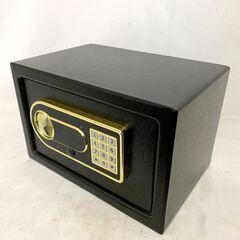 テンキー式電子金庫 取扱い説明書 鍵 その他備品付き カラー: ブラックの画像