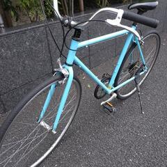 🚴💨水色の見た目涼しい自転車❗️イケメン高身長向け🎶