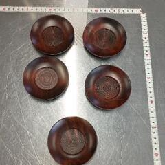 0514-148 木製小皿　5点