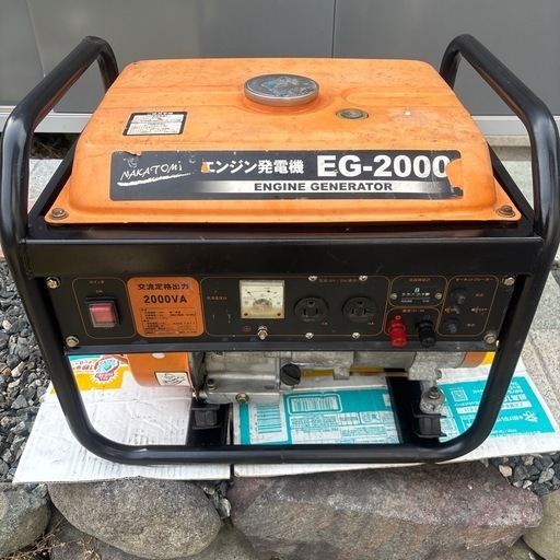 Amazon.co.jp: ナカトミ(NAKATOMI) エンジン発電機(定格出力2KVA
