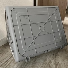 新品未使用！ペットキャリー 折りたたみ キャリーケース 猫用 小型犬 グレー　大容量　シンプル　丸洗い可　折り畳み　コンパクト　36L うさぎの画像
