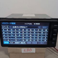 280 トヨタ純正 NSZT-W64 パスワードロック