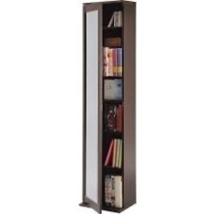 【取引中】収納付き全身ミラー（ダークブラウン）の画像