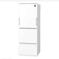 シャープ SHARP 冷蔵庫 SJ-GE35G-W 350L両開き