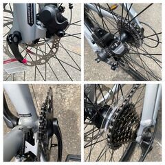 展示未使用品　自転車 ノースロック 26インチ クロスバイク XCW シマノ Altus アルミ製軽量スポーツフレームの画像