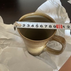未使用　さなえ窯　ビールジョッキ　美濃焼(茶)の画像