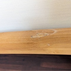 ダブルベッドフレーム  宮付き　コンセント付き　スノコベッドの画像