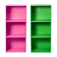 【新品／未開封品】3段ボックス　ショッキングピンク　グリーン　2...