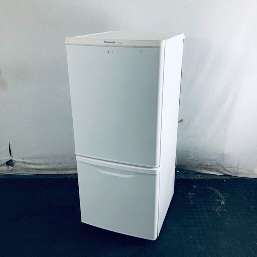ID:rd24455 パナソニック Panasonic 冷蔵庫 一人暮らし 中古 2019年製 2ドア 138L ホワイト ファン式 右開き NR-B14BW-W  【リユース品：状態C】【送料無料】【設置費用無料】