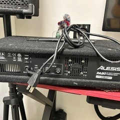 PA スピーカー
&パワードミキサーの画像