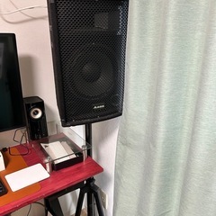PA スピーカー
&パワードミキサーの画像