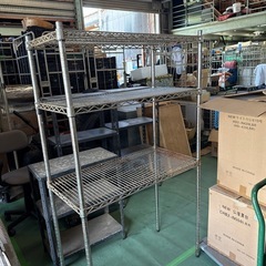 全体的にサビあり　3段メタルラック