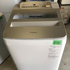 NO B201 
🌈福岡市内配送設置無料✨🌈パナソニック 8kg 全自動洗濯機 乾燥2㎏ シャンパン NA-FA80H3-N