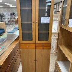 ★ジモティ割あり★TJ11597  食器棚 茶 H180.5×D...