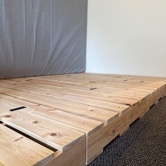 ダブルベッドすのこベース