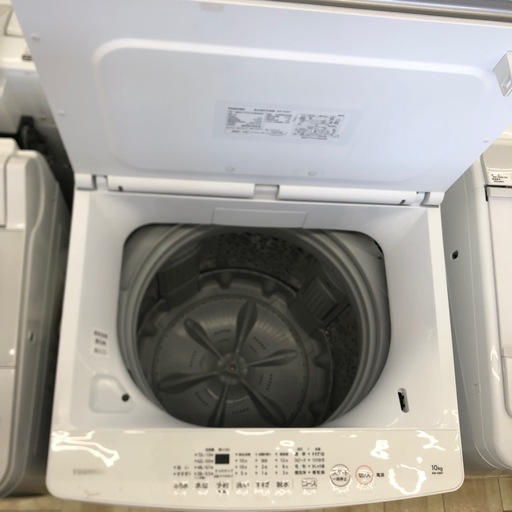 TOSHIBA 10kg 全自動洗濯機:2021年製【リサイクルフカツ岡崎倉庫店】250514