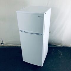 ID:re11425 アイリスオーヤマ IRISOHYAMA 冷蔵庫 一人暮らし 中古 2024年製 2ドア 118L ホワイト 直冷式 右開き IRSD-12B-W  【リユース品：状態B】【送料無料】【設置費用無料】
