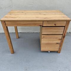 無印良品　学習机　パイン材
