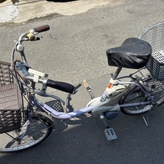 Panasonic 電動アシスト自転車 パープル 引き取り限定です。 (は