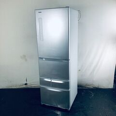 ID:rf00160 【自社配送エリア内限定】東芝 TOSHIBA 冷蔵庫 ファミリー 中古 2017年製 5ドア 410L シルバー ファン式 右開き GR-K41G(S)  【リユース品：状態B】【送料無料】【設置費用無料】