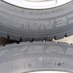 冬15 インチ【富山】プリウス インプレッサ ウィッシュ アリオン プレミオ カルディナ セリカ ビスタ 195/65R15  中古 4本 グッドイヤー 日本製スタッドレスタイヤ人気のガンメタ色 アルミホイール PCD100の画像