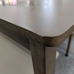 ジモティー見た！で5%OFF【4人掛けダイニングセット】ニトリ NITORI ダイニング4点セット SIO1シリーズ 椅子2脚 ベンチ付き:ホワイト/グレーブラウンの画像