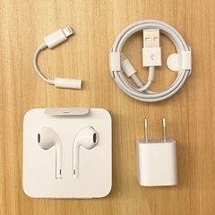 未使用 Apple純正 セット イヤホン ライトニングケーブル ...