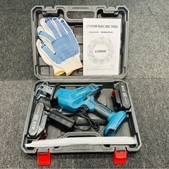 電動のこぎり 21V 充電式レシプロソー 無段変速 替刃8本 2個バッテリの画像