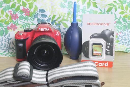 ❤️Wi-Fi❤️ PENTAX K-X SR レッド 一眼レフ 人気カラー ♪ Amazon | PENTAX デジタル一眼レフカメラ K-x レンズキット