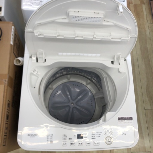 SHARP 5.5kg　全自動洗濯機:2022年製【リサイクルフカツ岡崎倉庫店】250514