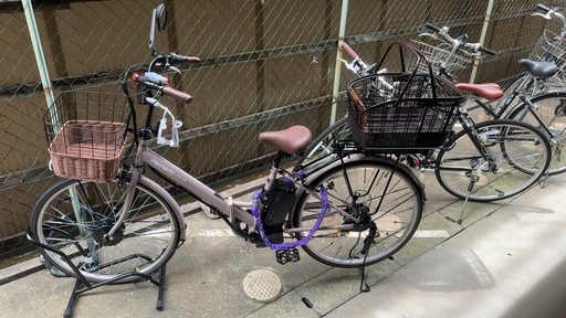 新品同様！26インチ 電動アシスト自転車 オプション付 殆ど未使用