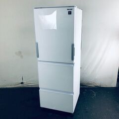 ID:rg220586 【自社配送エリア内限定】シャープ SHARP 冷蔵庫 ファミリー 中古 2020年製 3ドア 350L ホワイト ファン式 両方開き SJ-GW35F-W  【リユース品：状態B】【送料無料】【設置費用無料】