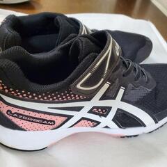 ASICS アシックスレーザービームスニーカー23センチブラック...