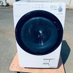🌸シャープ　ドラム式電気洗濯乾燥機　ES-S7E-WL