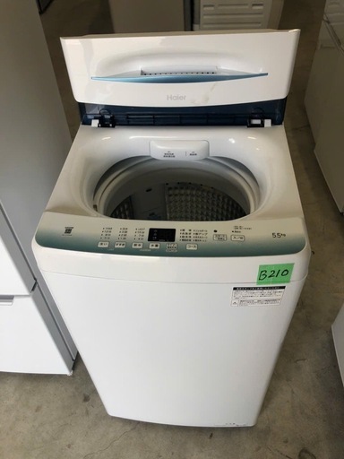 NO B210 🌈福岡市内配送設置無料✨🌈ハイアール 5.5kg 洗濯機 JW