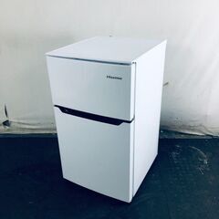 ID:rh31203 ハイセンス Hisense 冷蔵庫 一人暮らし 中古 2019年製 2ドア 93L ホワイト 直冷式 右開き HR-B95A  【リユース品：状態C】【送料無料】【設置費用無料】