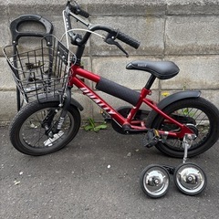 DUALLY 手押し棒 補助輪付き キッズ自転車
