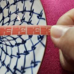 特大飯椀　掛網　染付　波佐見焼　福峰窯　お茶碗の画像