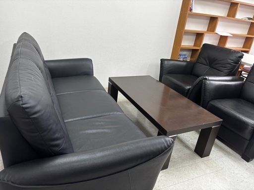 売れました 配送可能    応接セット　4Pソファー