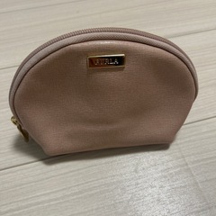 FURLA フルラ ポーチ（ピンクベージュ）※本物・内側に変色あり