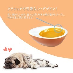 猫 犬 ペット食器 陶器 餌入れ フードボウル 水入れ 皿 可愛い