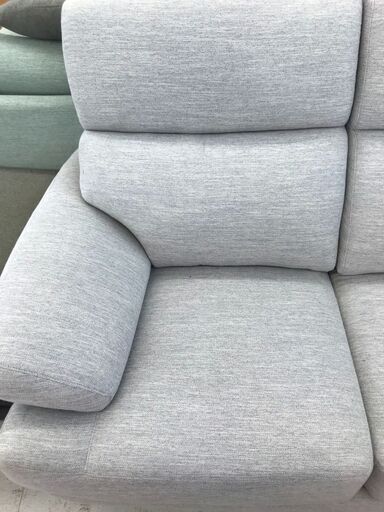 二人用ソファー グレー　幅(W)1600mm × 奥行(D)900mm × 高さ(H)800mm　【ジャングルジャングル堺初芝店】　堺