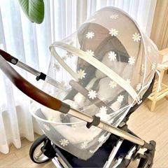 ベビーカー用花柄蚊帳