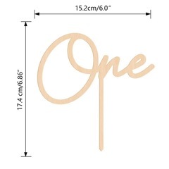 ケーキトッパー　oneの画像