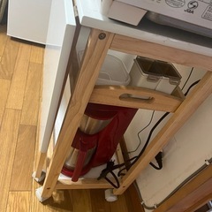【取引中】北欧風キッチンワゴン／作業台／収納ワゴンの画像
