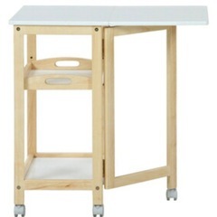 【取引中】北欧風キッチンワゴン／作業台／収納ワゴンの画像