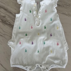 美品 ラルフローレン ロンパース ベビー帽子セット 70 80