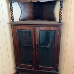 アンティーク角キャビン収納棚