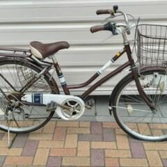24インチ　カゴ付き自転車
